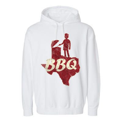 Vintage Texas BBQ Garment-Dyed Fleece Hoodie