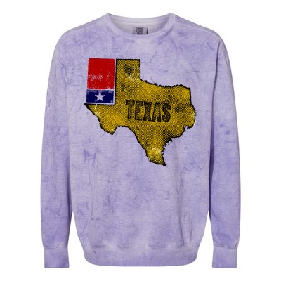 Vintage Texas Logo Colorblast Crewneck Sweatshirt