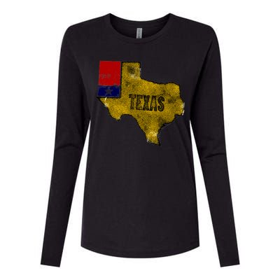 Vintage Texas Logo Womens Cotton Relaxed Long Sleeve T-Shirt