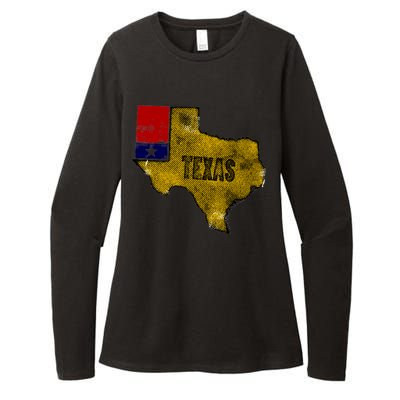 Vintage Texas Logo Womens CVC Long Sleeve Shirt