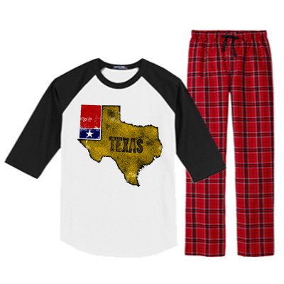 Vintage Texas Logo Raglan Sleeve Pajama Set