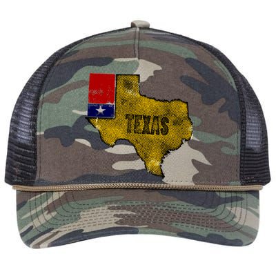 Vintage Texas Logo Retro Rope Trucker Hat Cap