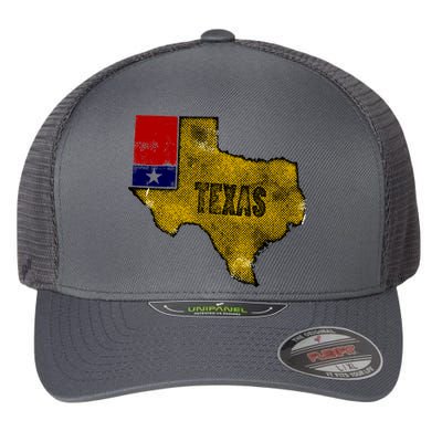 Vintage Texas Logo Flexfit Unipanel Trucker Cap