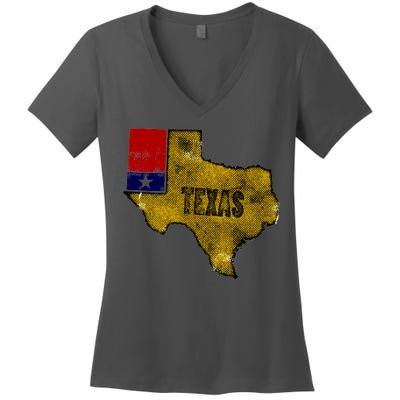 Vintage Texas Logo Women's V-Neck T-Shirt