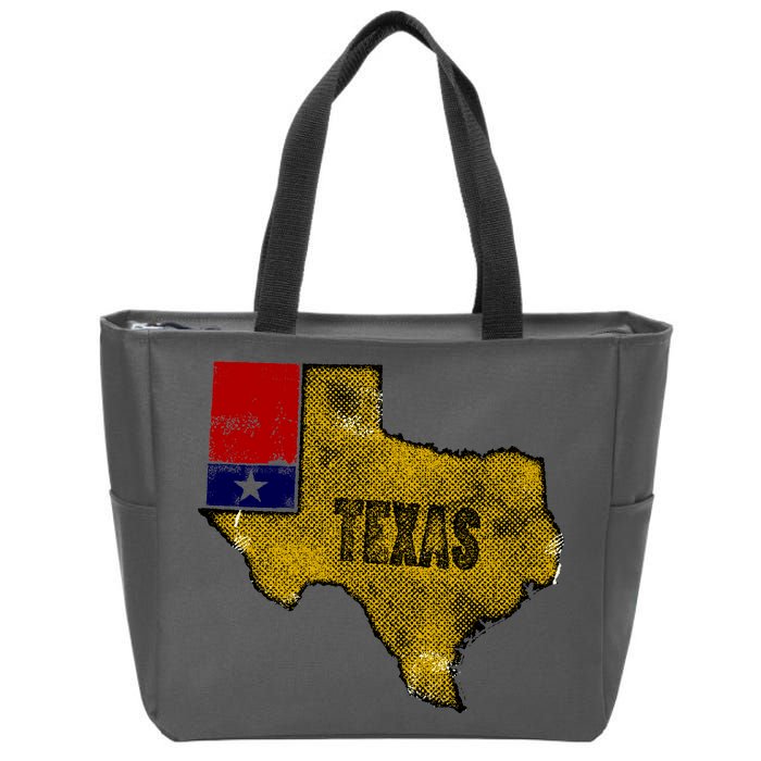 Vintage Texas Logo Zip Tote Bag