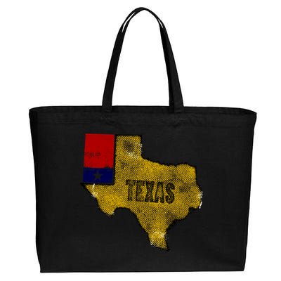 Vintage Texas Logo Cotton Canvas Jumbo Tote