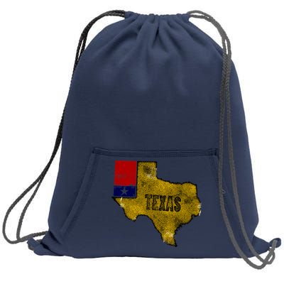 Vintage Texas Logo Sweatshirt Cinch Pack Bag