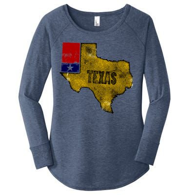 Vintage Texas Logo Women's Perfect Tri Tunic Long Sleeve Shirt