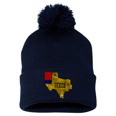 Vintage Texas Logo Pom Pom 12in Knit Beanie