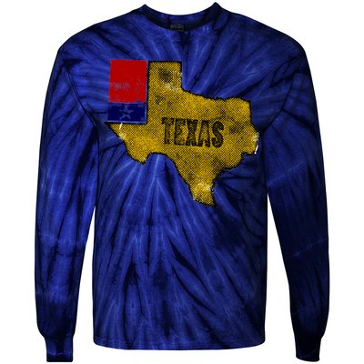 Vintage Texas Logo Tie-Dye Long Sleeve Shirt