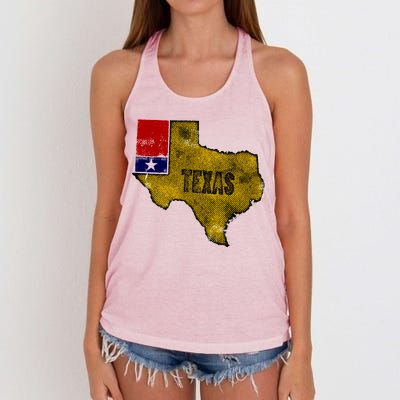 Vintage Texas Logo Women's Knotted Racerback Tank