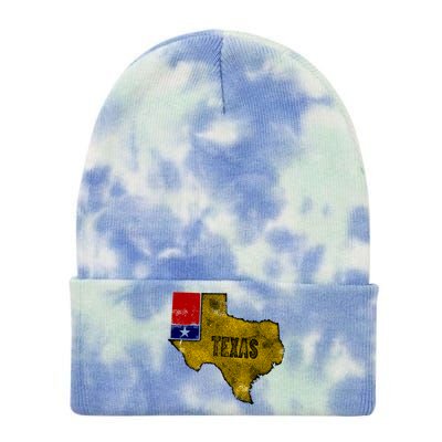 Vintage Texas Logo Tie Dye 12in Knit Beanie