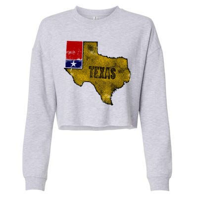 Vintage Texas Logo Cropped Pullover Crew