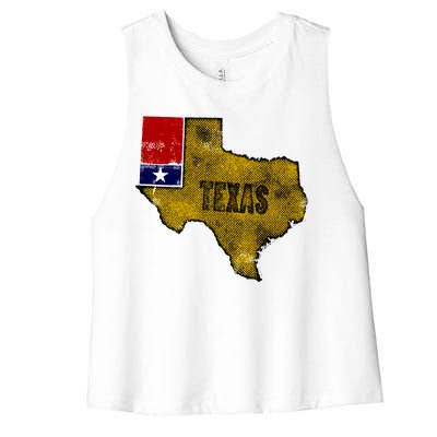 Vintage Texas Logo Women's Racerback Cropped Tank