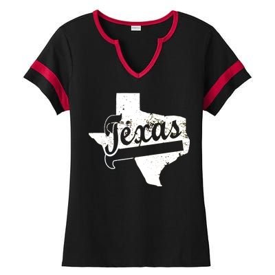 Vintage Texas State Logo Ladies Halftime Notch Neck Tee