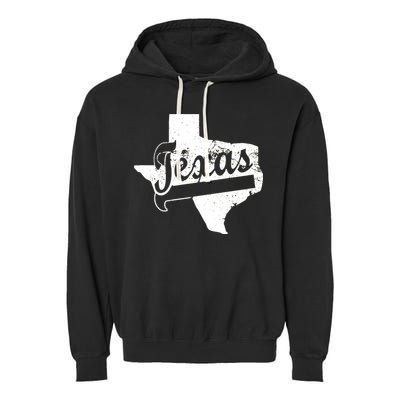 Vintage Texas State Logo Garment-Dyed Fleece Hoodie