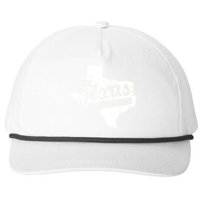 Vintage Texas State Logo Snapback Five-Panel Rope Hat