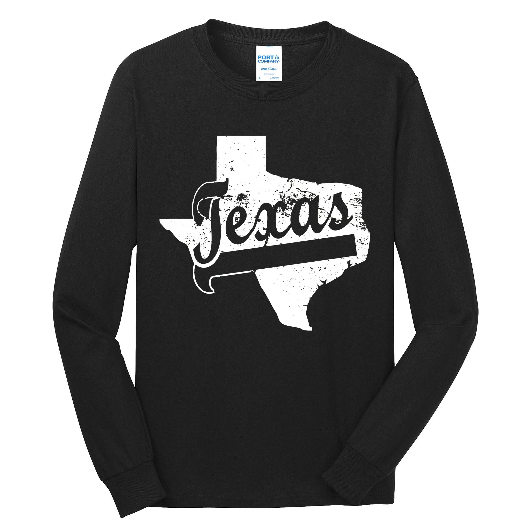 Vintage Texas State Logo Tall Long Sleeve T-Shirt