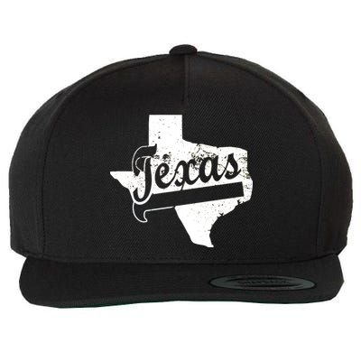 Vintage Texas State Logo Wool Snapback Cap