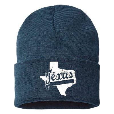 Vintage Texas State Logo Sustainable Knit Beanie