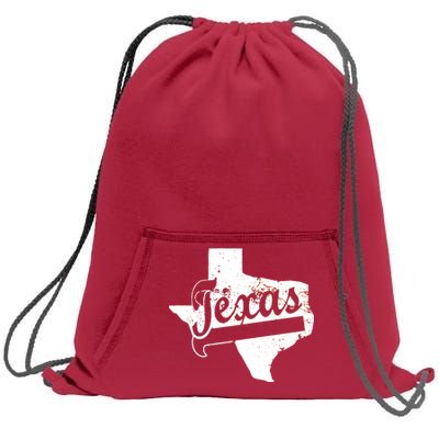 Vintage Texas State Logo Sweatshirt Cinch Pack Bag