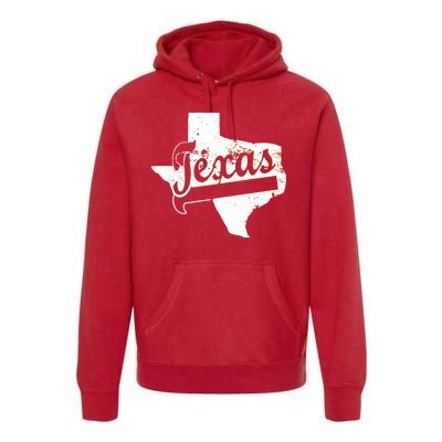 Vintage Texas State Logo Premium Hoodie