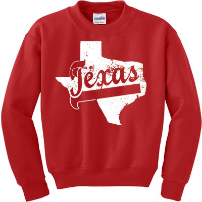 Vintage Texas State Logo Kids Sweatshirt