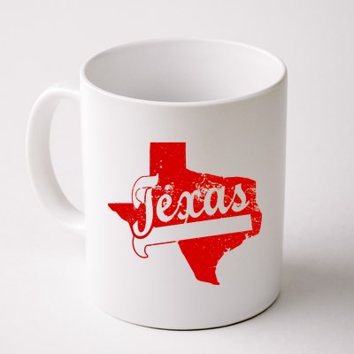 Vintage Texas State Logo Coffee Mug