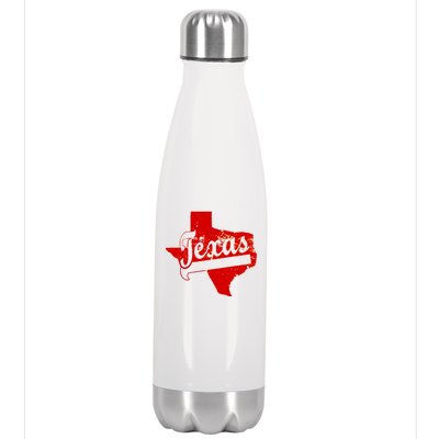 Vintage Texas State Logo Stainless Steel Insulated Water Bottle