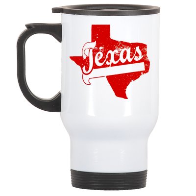 Vintage Texas State Logo Stainless Steel Travel Mug