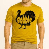 Vintage Thanksgiving Gobble Turkey Cooling Performance Crew T-Shirt