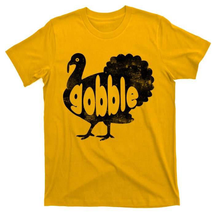 Vintage Thanksgiving Gobble Turkey T-Shirt