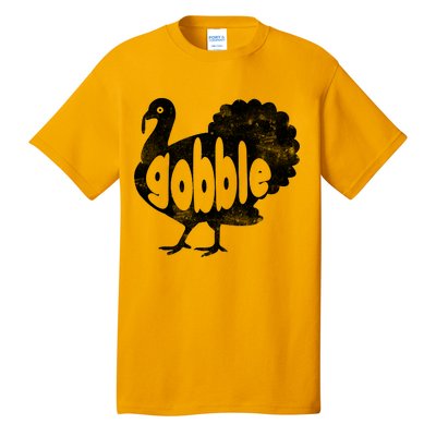 Vintage Thanksgiving Gobble Turkey Tall T-Shirt