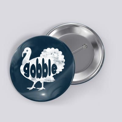 Vintage Thanksgiving Gobble Turkey Button