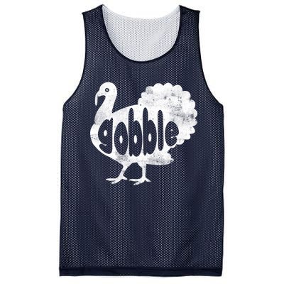 Vintage Thanksgiving Gobble Turkey Mesh Reversible Basketball Jersey Tank