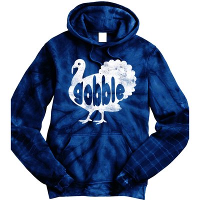 Vintage Thanksgiving Gobble Turkey Tie Dye Hoodie