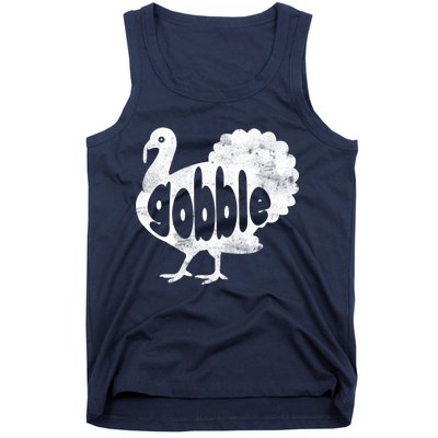 Vintage Thanksgiving Gobble Turkey Tank Top