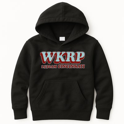 Vintage Thanksgiving WKRP 1530AM Cincinnati Kids Hoodie