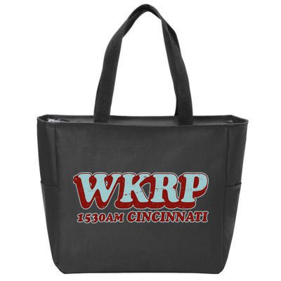 Vintage Thanksgiving WKRP 1530AM Cincinnati Zip Tote Bag