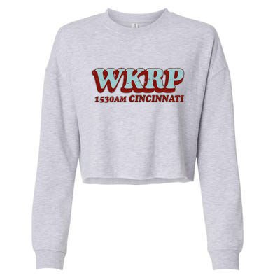 Vintage Thanksgiving WKRP 1530AM Cincinnati Cropped Pullover Crew