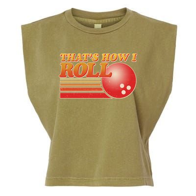 Vintage That's How I Roll Bowling Fan Garment-Dyed Women's Muscle Tee