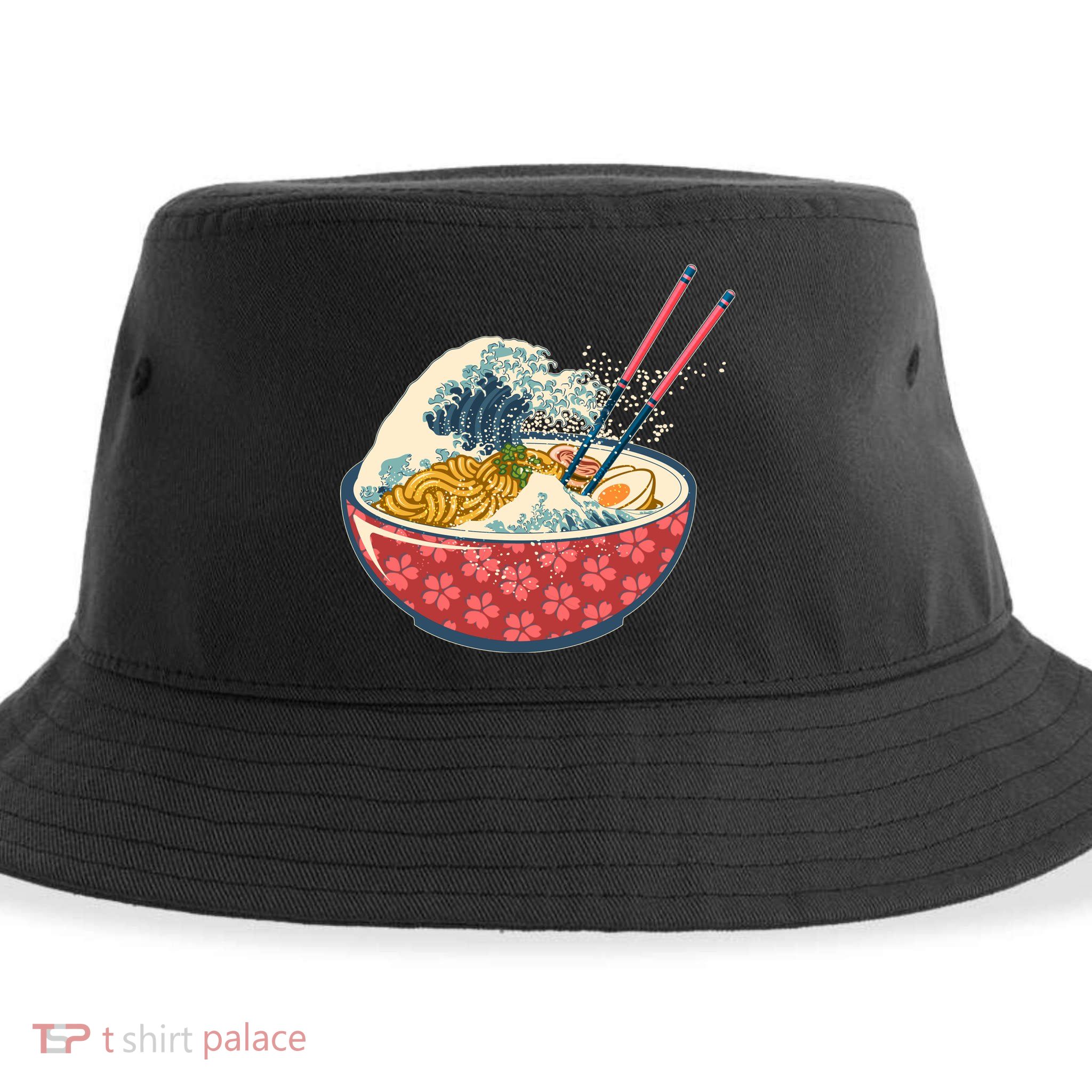 Vintage The Great Ramen Wave Sustainable Bucket Hat