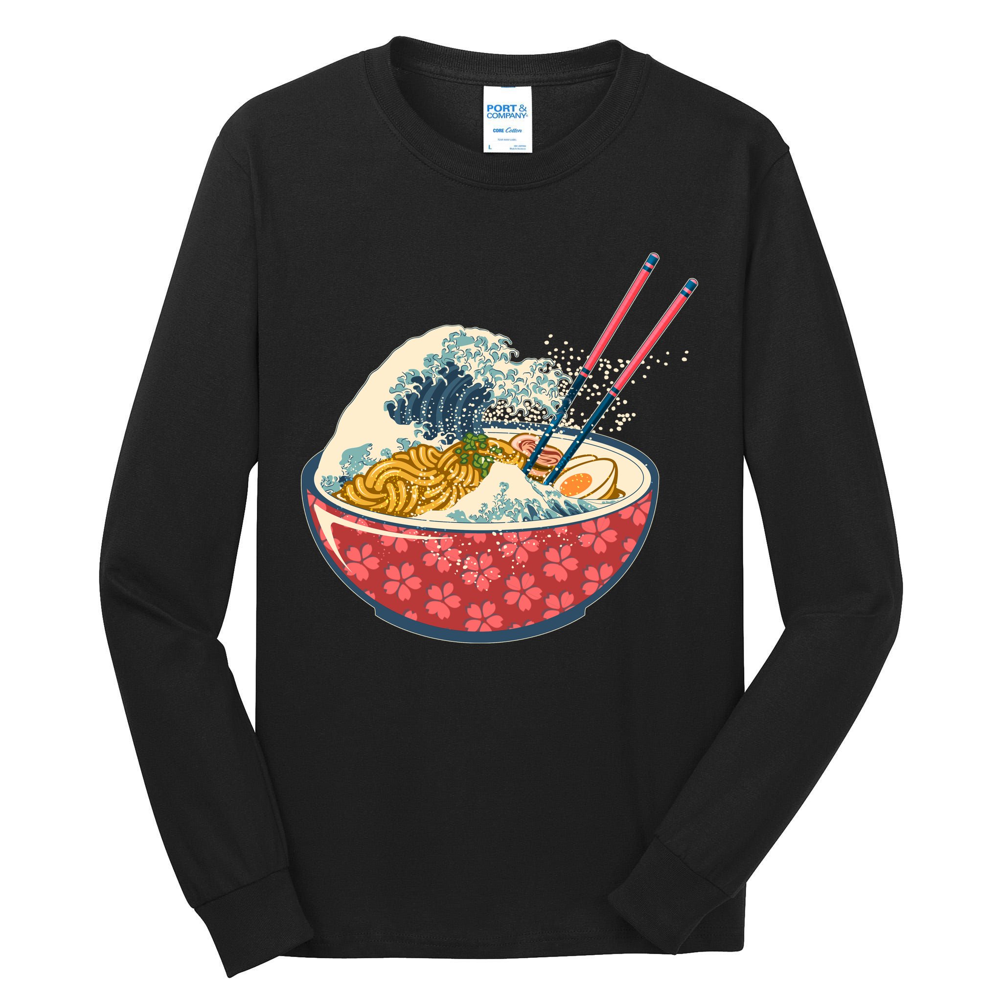 Vintage The Great Ramen Wave Tall Long Sleeve T-Shirt