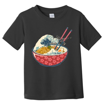 Vintage The Great Ramen Wave Toddler T-Shirt