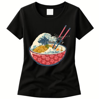 Vintage The Great Ramen Wave Womens T-Shirt
