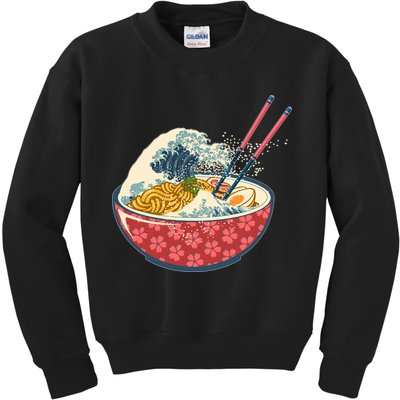 Vintage The Great Ramen Wave Kids Sweatshirt