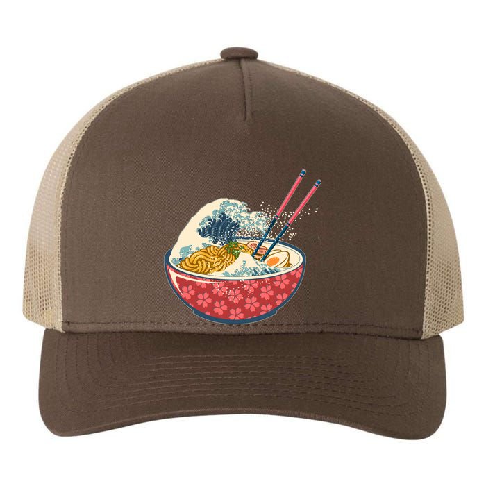 Vintage The Great Ramen Wave Yupoong Adult 5-Panel Trucker Hat