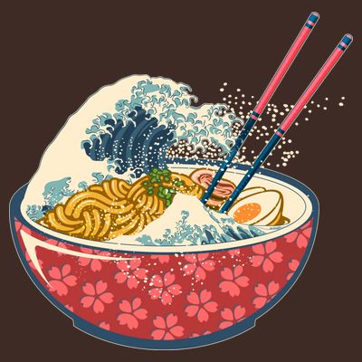 Vintage The Great Ramen Wave T-Shirt