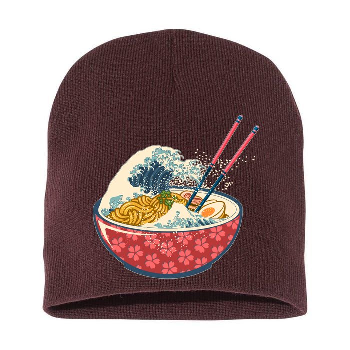 Vintage The Great Ramen Wave Short Acrylic Beanie