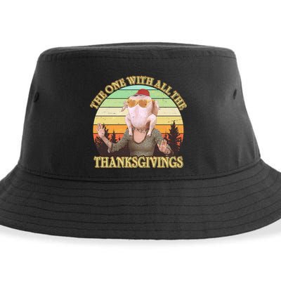 Vintage The One With All The Thanksgivings Sustainable Bucket Hat